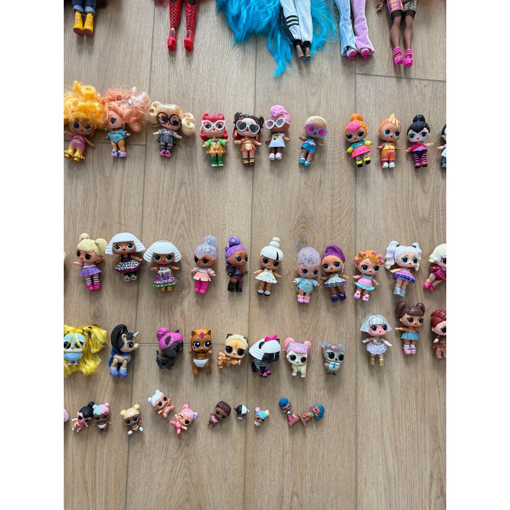 HUGE LOT of OMG LOL Dolls - 95 Dolls Babies Pets + Accessories - Picture 3 of 14